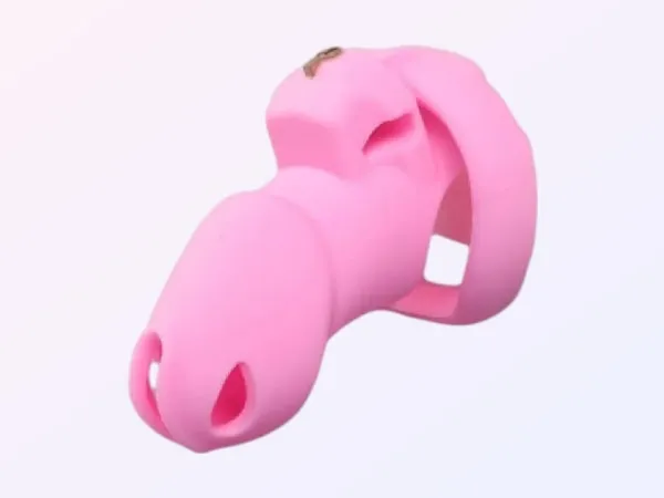 Pink Silicone Sissy Cage — First-Timers / Sensitive Skin